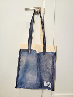 Brand New Jean Paul Gaultier Parfums Canvas Jean Tote Bag